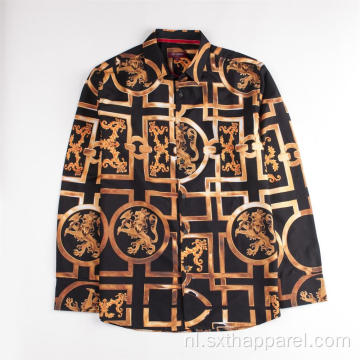 Shirts met lange mouwen in vintage stijl met digitale print